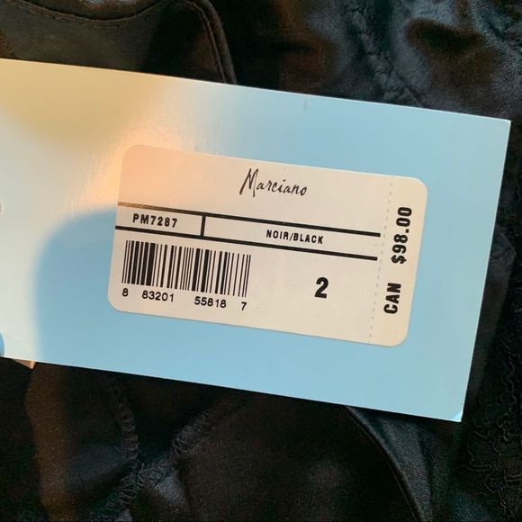 Black Marciano Skirt Size 2 - Picture 8 of 10